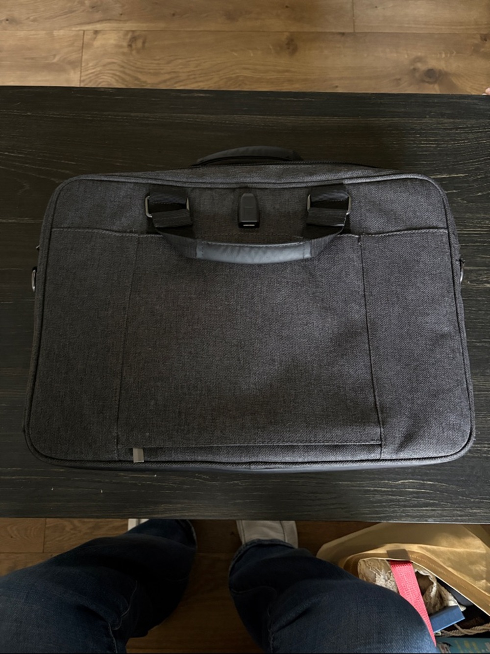 HP Men's Gray Laptop Briefcase - Professional Commuter Bag